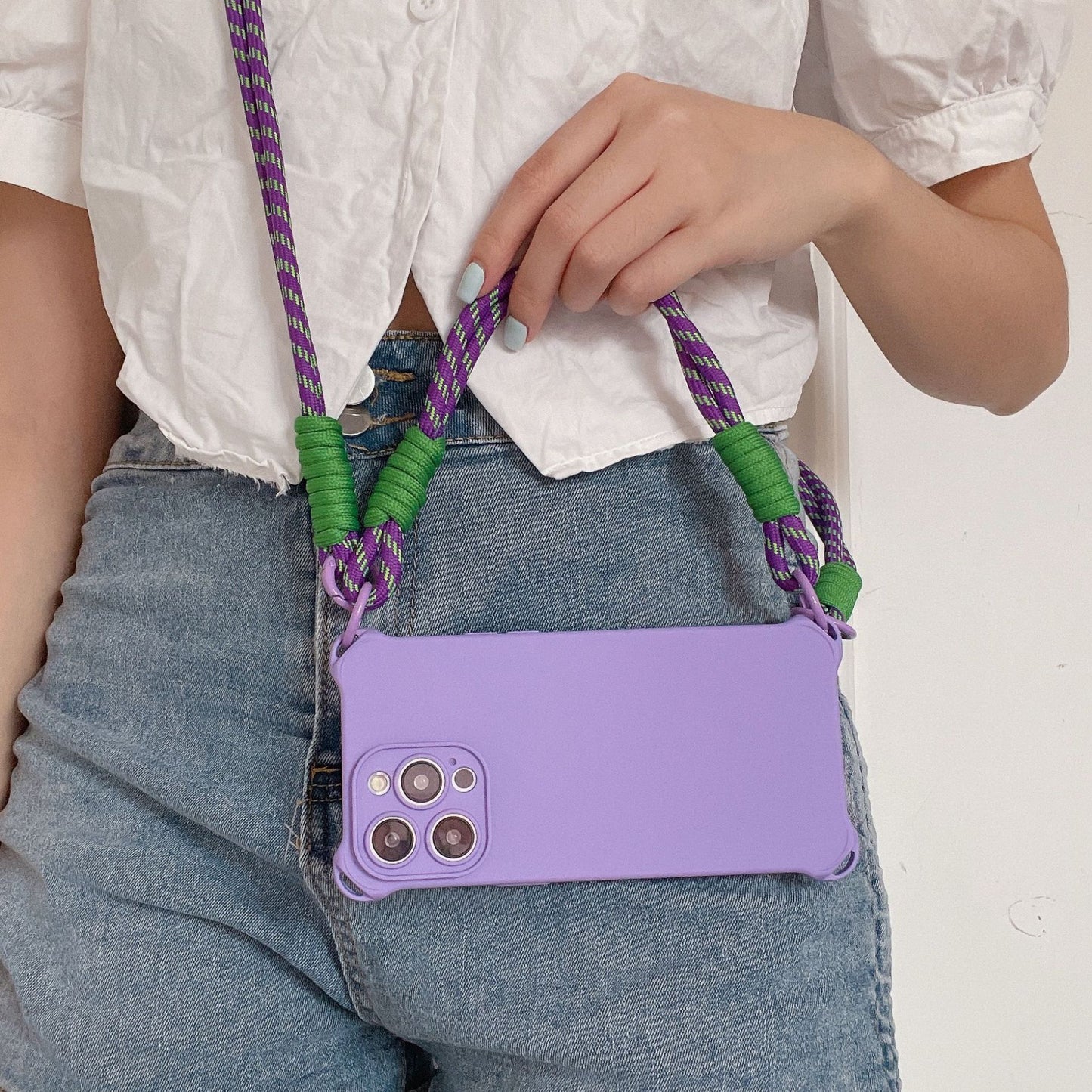 "4Ecki" - iPhone Crossbody Handyhülle